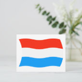 Luxemburgische Flagge Postkarte (Stehend Vorderseite)