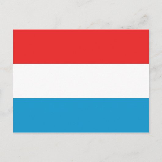 Luxemburgische Flagge Postkarte (Vorderseite)