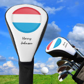 Luxemburgische Flagge und Mit Monogramm Golf Clubs Golf Headcover
