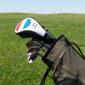 Luxemburgische Flagge und Mit Monogramm Golf Clubs Golf Headcover (In SItu)