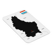 luxemburgische Landkarte Magnet (Rechte Seite)