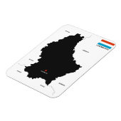 luxemburgische Landkarte Magnet (Linke Seite)
