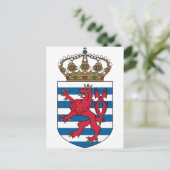 luxemburgisches Emblem Postkarte (Stehend Vorderseite)