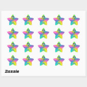 "Luxie" Rainbow Cyber Goth Hula Hoop Fee Stickers (Blatt)