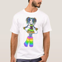 "Luxie" RegenbogenCyber Goth Hula Band-Feen-Spitze