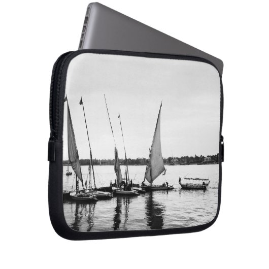 Luxor Ägypten, Feluccas am Nil 2 Laptopschutzhülle (Vorne Rechts)