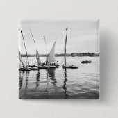 Luxor Ägypten, Feluccas im Nil Button (Vorderseite)