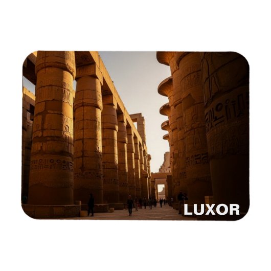 Luxor Ägypten Karnak Tempel Reise Magnet (Horizontal)