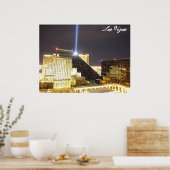 Luxor bei Nacht Poster (Küche)