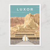 Luxor Egypt Art Vintage Postkarte (Vorderseite)