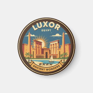 Luxor Egypt Karnak Temple Travel Magnet