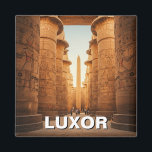 Luxor Egypt Karnak Temple Travel Magnet<br><div class="desc">Luxor, oft als "das bestste Freilichtmuseum der Welt" bezeichnet, ist eine Stadt im Süden Ägyptens, die am Ostufer des Nils liegt. Es war einst die antike Stadt Thebes, die Hauptstadt Ägyptens während des Neuen Reiches (16.-11. Jahrhundert v. u. Z.) und ein Zentrum des Powers und der Verehrung. Luxor ist Zuhause...</div>