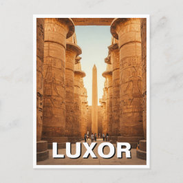Luxor Egypt Karnak Temple Travel Postkarte
