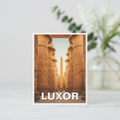 Luxor Egypt Karnak Temple Travel Postkarte (Stehend Vorderseite)