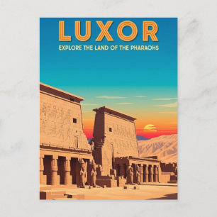 Luxor Egypt Travel Postkarte