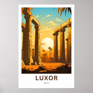 Luxor Egypt Travel Print Poster