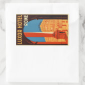 Luxor Hotel Rome Italien Rechteckiger Aufkleber (Tasche)