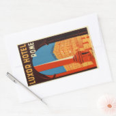 Luxor Hotel Rome Italien Rechteckiger Aufkleber (Umschlag)