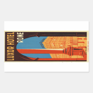 Luxor Hotel Rome Italien Rechteckiger Aufkleber