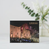 Luxor Karnak Tempel Reisen Alte Ägyptische Geschic Postkarte (Stehend Vorderseite)