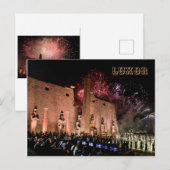 Luxor Karnak Tempel Reisen Alte Ägyptische Geschic Postkarte (Vorne/Hinten)