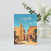 Luxor-Tempel Ägypten Postkarte (Stehend Vorderseite)
