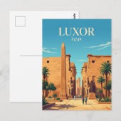Luxor-Tempel Ägypten Postkarte (Vorne/Hinten)
