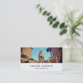 Luxor Temple, Ägypten, Travel Agent Business Card Visitenkarte (Stehend Vorderseite)