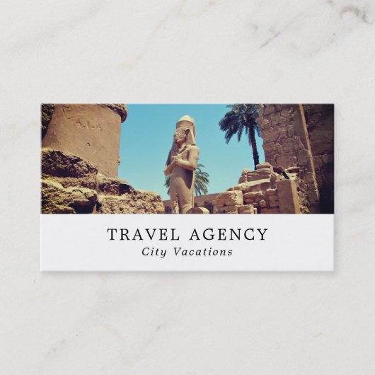 Luxor Temple, Ägypten, Travel Agent Business Card Visitenkarte (Vorderseite)