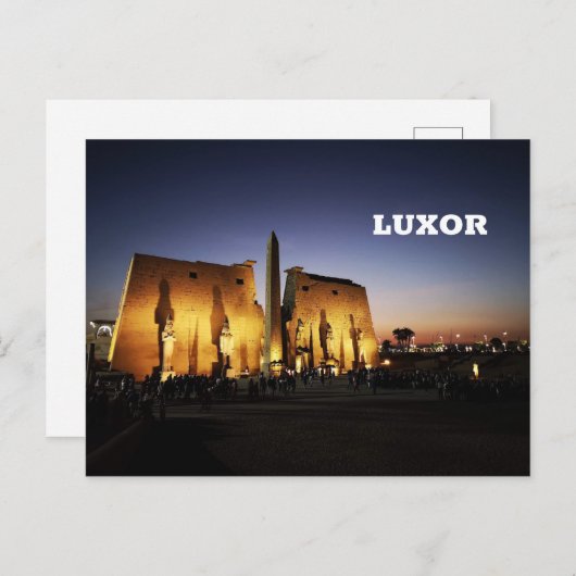 Luxor Temple in Ägypten Postkarte (Vorne/Hinten)