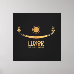Luxor the Sphinx Avenue Khufus Schiff Karnak Ägypt Leinwanddruck