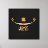 Luxor the Sphinx Avenue Khufus Schiff Karnak Ägypt Leinwanddruck (Vorderseite)