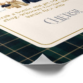 Luxsary Bear Plaid Baby Shower Bottle Chug Poster (Ecke)