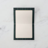 Luxsary Teddy Bear Plaid Baby Shower Dankeskarte (Innenseite)