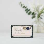 Luxsary Teddy Bear Plaid Baby Shower Guess Game Begleitkarte (Stehend Vorderseite)