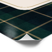 Luxsary Teddy Bear Plaid Baby Shower  Poster (Ecke)