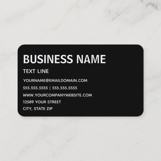 Luxuary MLM Premium Visitenkarte (Rückseite)