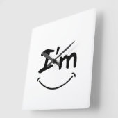 Luxuhr Quadratische Wanduhr (Winkel)