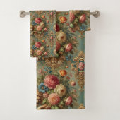 Luxuriös belaubt - gotisch Viktorianisch Badhandtuch Set (Insitu)