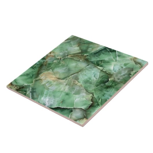 Luxuriös dunkelgrüner Edelstein Moderne Ästhetik Fliese (Seite)