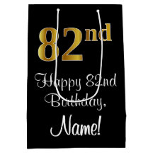 Luxuriös, elegant, Imitate Gold Look 82. Geburtsta