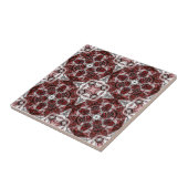 Luxuriös, elegant, mit Zierbordeauxtönen und Weiß Fliese (Seite)