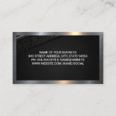 Luxuriös gestreift und gesprenkelt visitenkarte (Rückseite)