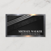 Luxuriös gestreift und gesprenkelt visitenkarte (Vorderseite)