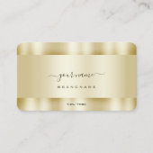 Luxuriös goldfarben Beruflich und einfach Visitenkarte (Vorderseite)