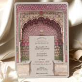 Luxuriös indisch Inspiriert Wedding Peacock Arch M Einladung