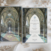 Luxuriös-islamische Hochzeitsszendenz - Inspiriert Einladung