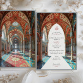 Luxuriös-islamische Hochzeitsszendenz - Inspiriert Einladung