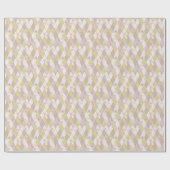 Luxuriös Marble Golden Geometric Geschenkpapier (Flach)
