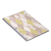 Luxuriös Marble Golden Geometric Notizblock (Rechte Seite)
